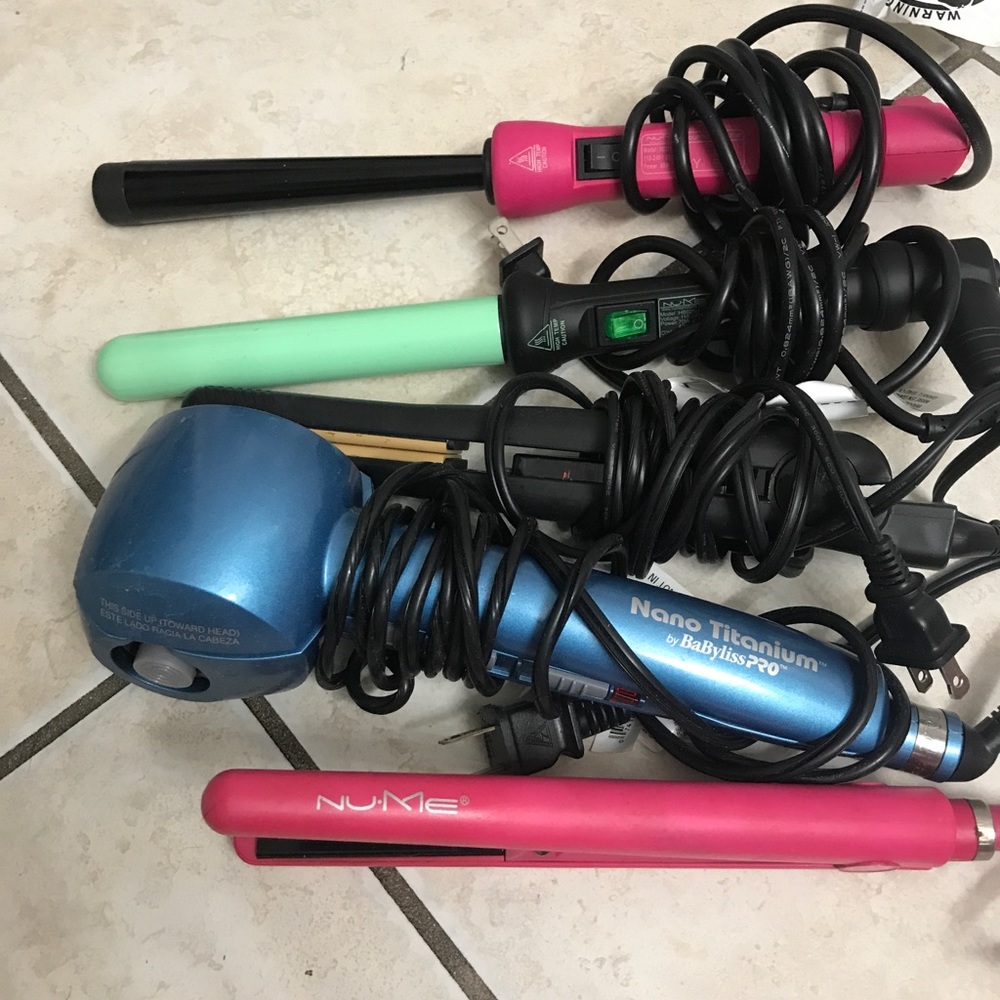 Lot of 5 used hair tools great condition